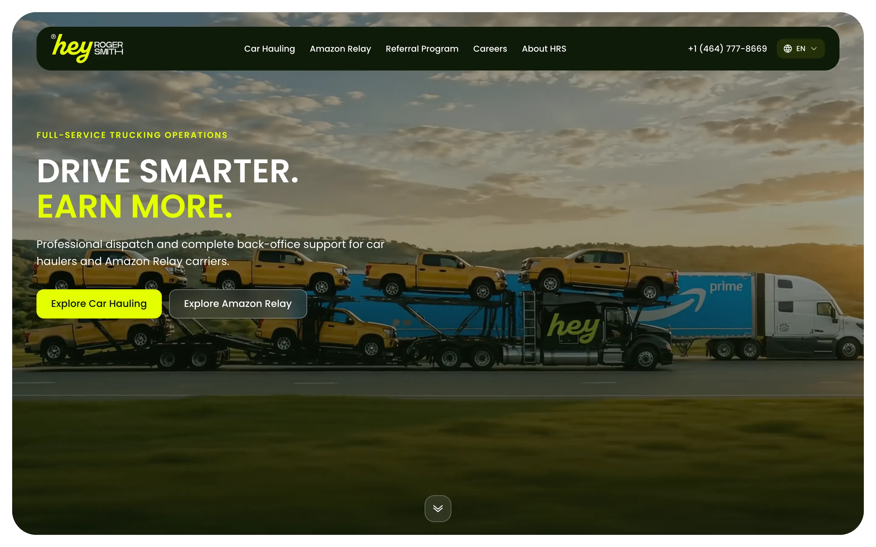 Hero-ul site-ului heyrogersmith.com